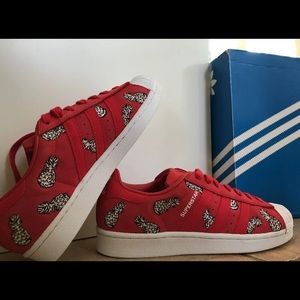 NEW! ADIDAS SUPERSTAR PINEAPPLE WOMENS SIZE 8.5
